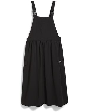 PUMA Downtown Dungaree Dress - Black