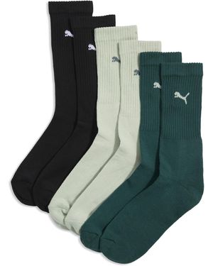 PUMA Kurze Crew-Socken (3Er-Pack) Kleidung - Grün