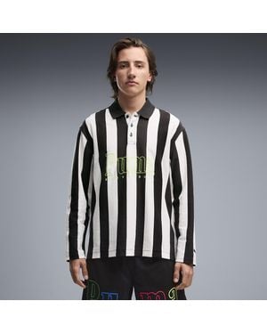 PUMA Polo De Rugby Memory Lane Referee Para Hombre, Ropa, Amarillo - Negro