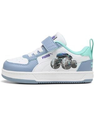 PUMA X Hot Wheels Monster Trucks Caven 2.0 Sneakers Toddlers, Schuhe, Cool/Weiß/Aquatic - Blau