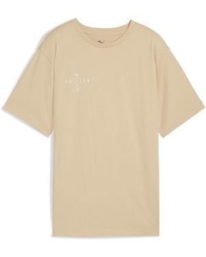 PUMA Ftbledition Football T-Shirt - Natural