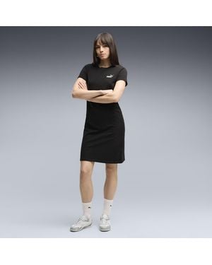 PUMA Vestido Ess Small No. 1 Logo Slim Para Mujer, Ropa, Negro