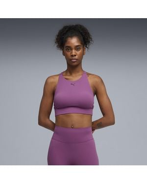 PUMA Shapeluxe Bh Met Hoge Hals Voor Maat - Paars