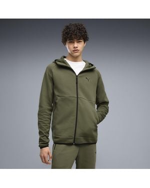 PUMA Tech Elevated Slim Kapuzenjacke Herren, Accessoires - Grün