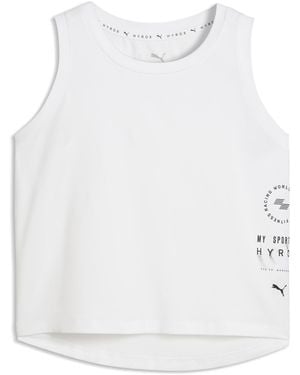PUMA X Hyrox Cloudspun Thermoadapt Crop Tank Top - White