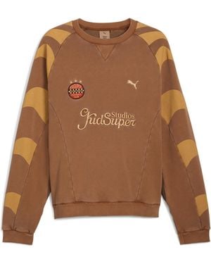 PUMA X Kidsuper Crew Sweater Herren, Select, Teak - Braun