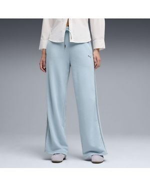 PUMA Her High Waist, Wide Leg Pants - Blue