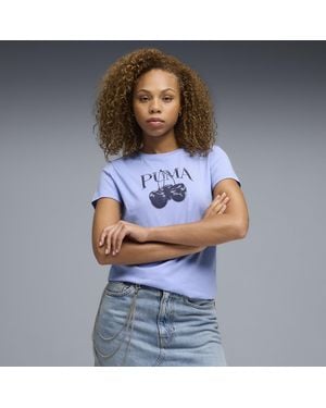 PUMA Graphics Pack Cherry Graphic T-Shirt - Blue