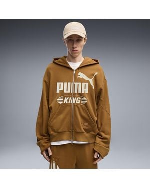 PUMA King Oversized Zip-Up Jacket - Metallic