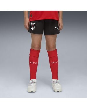 PUMA Shorts Austria 2026 Juveniles, Ropa, Negro - Rojo