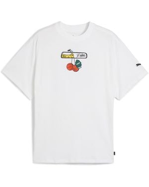 PUMA Commissioner Dylan Oversized Basketball T-Shirt - White