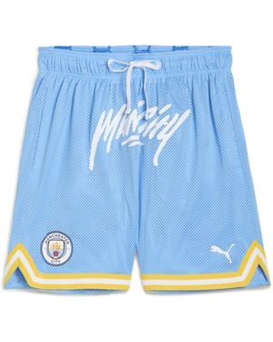 PUMA Hoops X Manchester City Basketballshorts Herren, Sports, Light - Blau