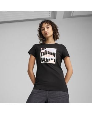 PUMA T-Shirt Graphics Da Donna - Nero