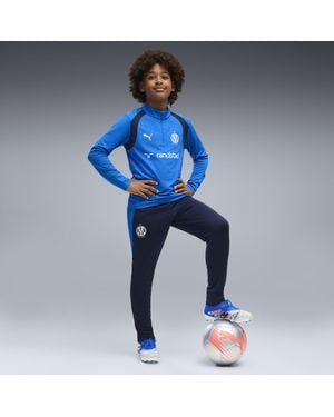 PUMA Pantalones De Entrenamiento Olympique De Marseille Juveniles, Ropa, Azul
