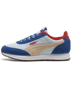 PUMA R78 Lightwind Retro Run Sneakers Scarpe, Clyde Royal/Canvas/Fierce Rosso - Blu