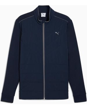 PUMA Cloudspun Fleece Hybrid Golf Jacket Dark - Blue