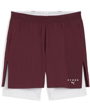 PUMA X Hyrox 2-In-1-Trainingsshort Voor Maat - Paars