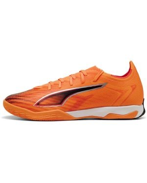 PUMA Ultra 6 Match Futsalschuhe Schuhe, Heat Fire/Schwarz/Glowing Rot - Orange