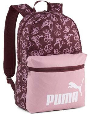 PUMA Zaino Con Stampa Integrale Phase 22 L, Accessori, Poised Rosa/Floral Aop