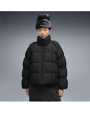 PUMA T7 Pleated Puffer Jacket - Black