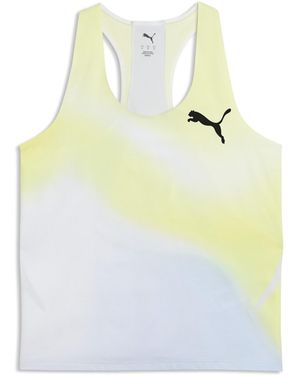 PUMA Lightspeed Ultraweave Graphic Running Singlet - White