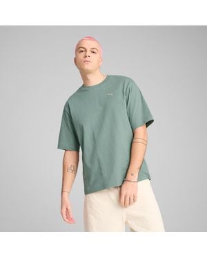 PUMA Wardrobe Ess Boxy T-Shirt Voor - Groen
