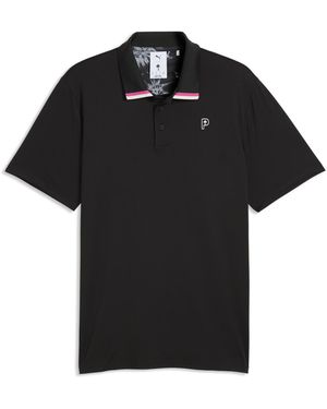 PUMA X Palm Tree Crew Golf Polo - Black
