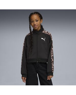 PUMA Chaqueta De Chándal Holgada T7 Animal Juvenil, Accesoiros, Negro