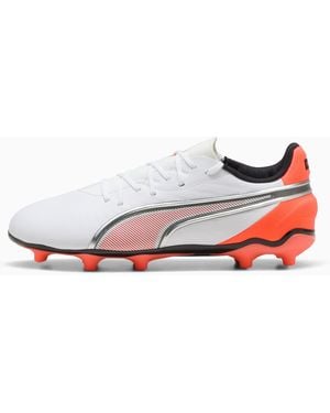 PUMA King Match Fg/Ag Football Boots Youth, /Glowing - White