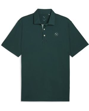 PUMA Pure 2.0 Golf Polo Kleidung, Terrain - Grün