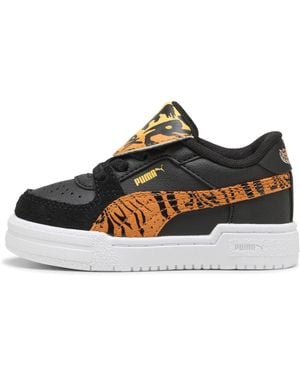 PUMA X Hot Wheels Monster Trucks Ca Pro Sneakers Toddlers, Calzado, Negro/Naranja Glo