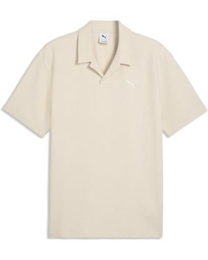 PUMA Essentials Elevated Polo Voor Maat - Naturel