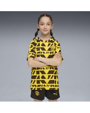 PUMA Borussia Dortmund Pre-Match Jersey Youth, Kleidung, Faster/Schwarz - Gelb