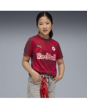 PUMA Fc Bull Salzburg 25/26 Ausweichtrikot Teenager, Kleidung, Dark Cherry/Metallisch - Rot