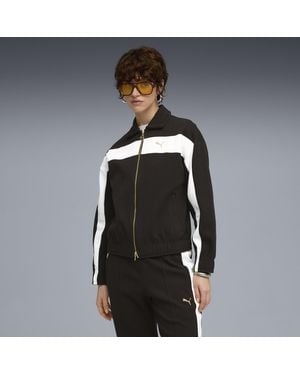 PUMA T7 Relaxed Trainingsjacke Damen - Schwarz