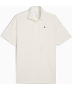 PUMA X Reigning Champ Mattr Jacquard Golf Polo Shirt - White