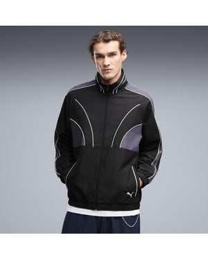PUMA T7 Relaxed Woven Track Jacket - Black