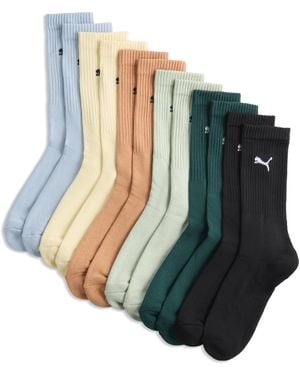 PUMA Calcetines Crew Pack De 6 Pares, Ropa - Azul