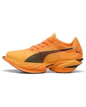 PUMA Scarpe Da Running Fast-R Nitro Elite 3 Da Donna, Sport, Heat Fire/Nero - Arancione