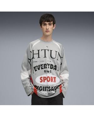 PUMA Camiseta De Manga Larga Nine To Five - Gris