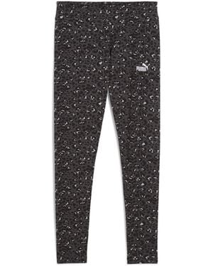 PUMA Essentials Animal Print Legging Voor Maat - Grijs