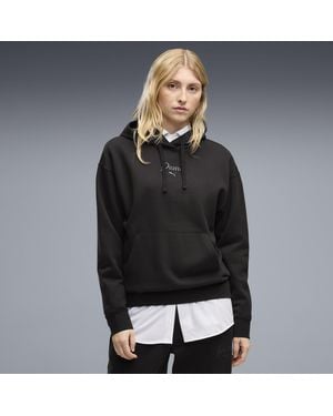 PUMA Essentials Script Hoodie - Black