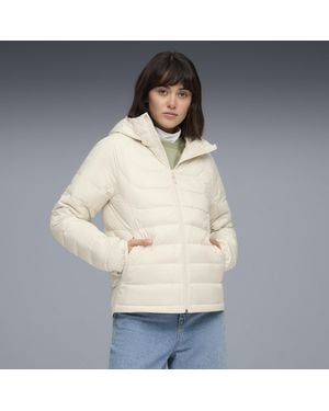 PUMA Packlite Down Hooded Jacket - Natural