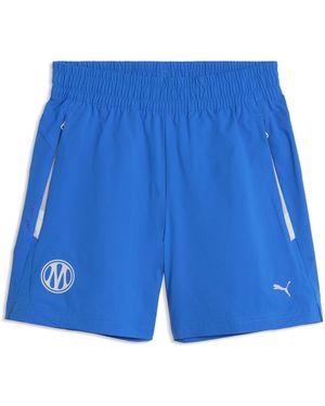 PUMA Shorts Tejidos Olympique De Marseille Tech De Corte Holgado Juveniles, Ropa, Azul