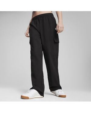 PUMA Pantalones Cargo Downtown Para Mujer, Ropa, Negro