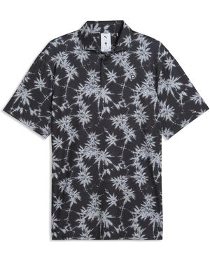 PUMA X Palm Tree Crew Palm Golf Polo - Black