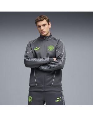 PUMA Manchester City King Anthem Jacke Herren, Kleidung - Grau