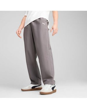 PUMA Wardrobe Ess Relaxed Broek Voor - Grijs