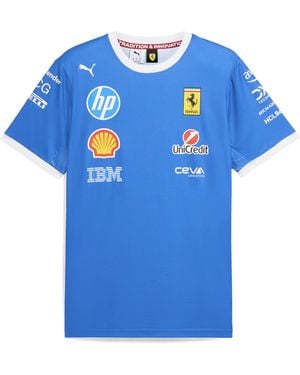 PUMA Scuderia Ferrari Hp Team Monza T-Shirt Herren, Motorsport, Steer - Blau