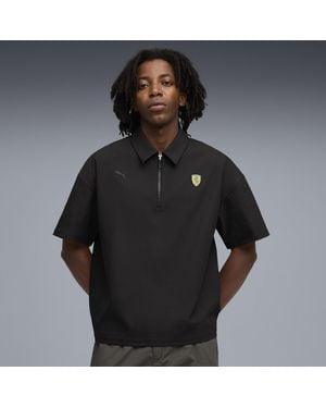 PUMA Scuderia Ferrari Premium Polo Kleidung - Schwarz